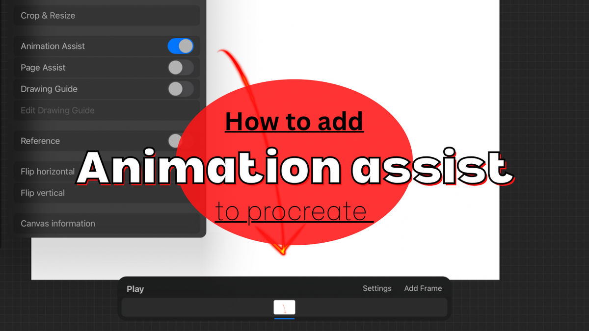 How to add animation assist to procreate The Creativity City