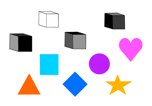 10 shape stamps for Procreate