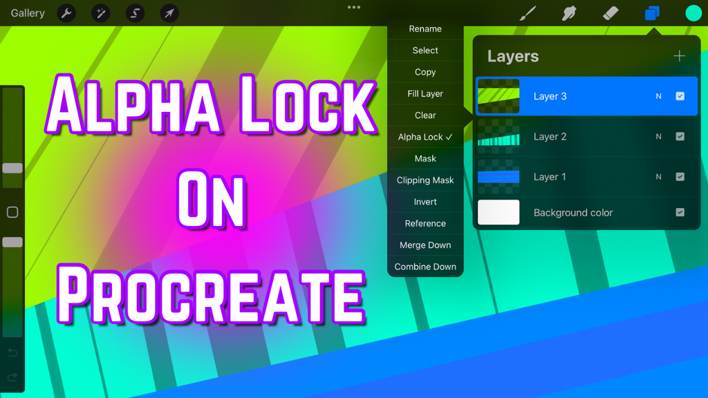 Alpha Lockbox Alpha lock on Procreate - How to turn it on and what it does – The ...