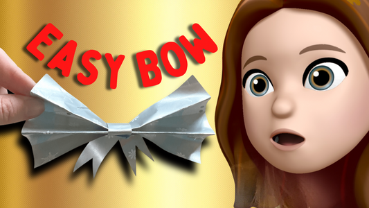 Easiest wrapping paper gift bow ever! Birthday bow, Christmas bow upgraded!