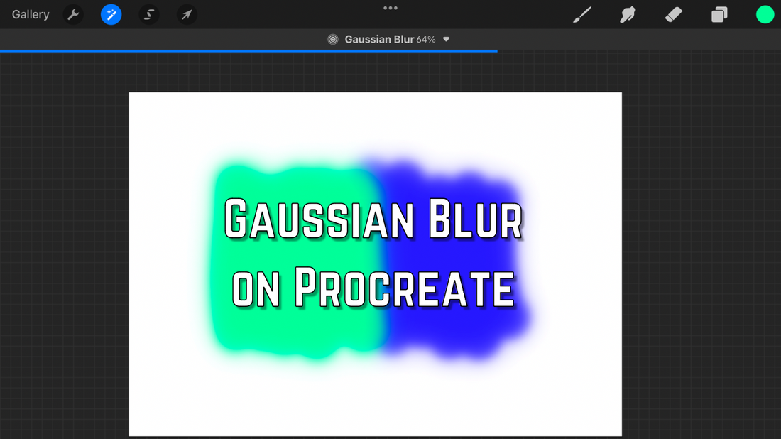How to blur on procreate