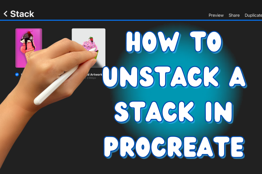 How to unstack in Procreate - unstack a Procreate stack – The ...