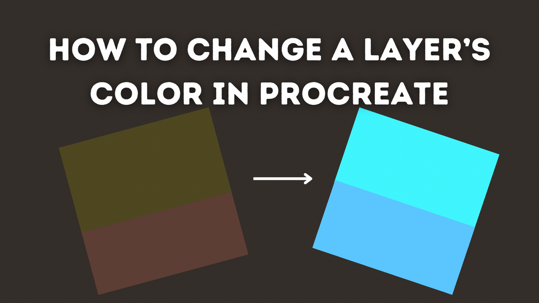 How to change a layer’s color in Procreate - change the colors of a layer or a portion of a layer