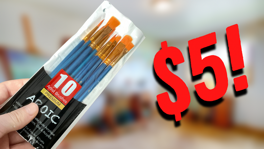 REALLY cheap paintbrushes, but are they worth $5? Honest review