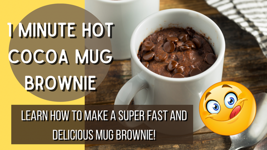 1 Minute Hot Cocoa Mug Brownie Recipe; Learn how to make a super fast and delicious mug brownie!