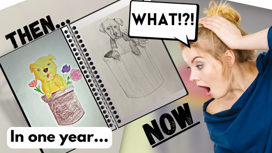 I improved this much in ONE YEAR and I’ll show you how I did it! My drawing skills have improved DRAMATICALLY!