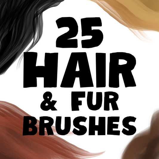 25 hair and fur brushes for procreate