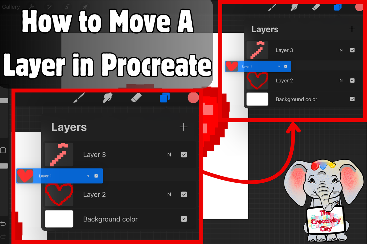 Procreate Layer Setup How to Move A Layer in Procreate - Plus More! – The Creativity City