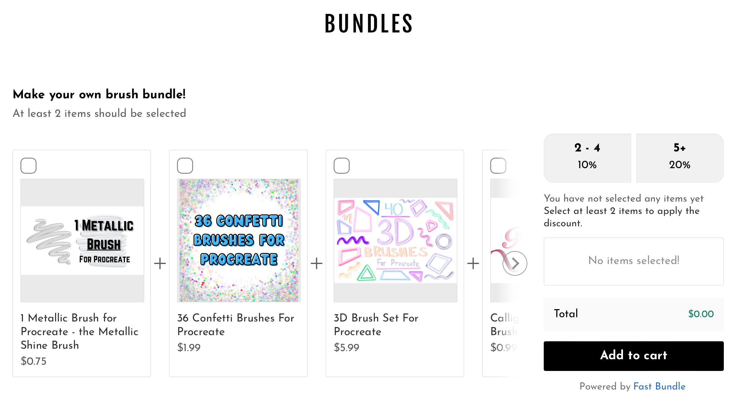 Make your own digital brush bundle for Procreate and SAVE MONEY! The