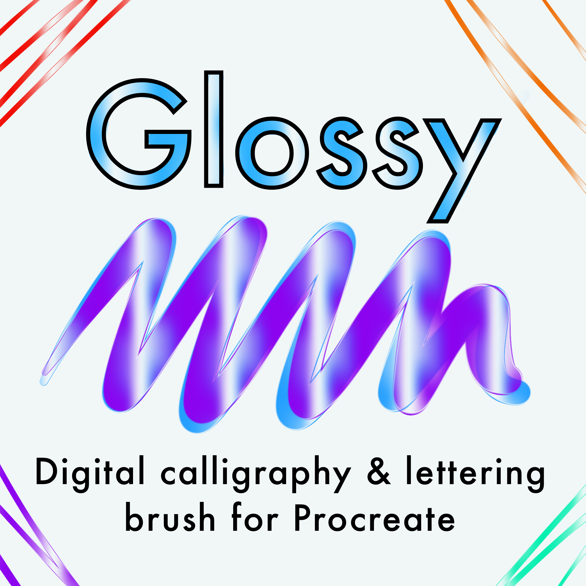Glossy calligraphy and lettering brush for Procreate! – The Creativity City