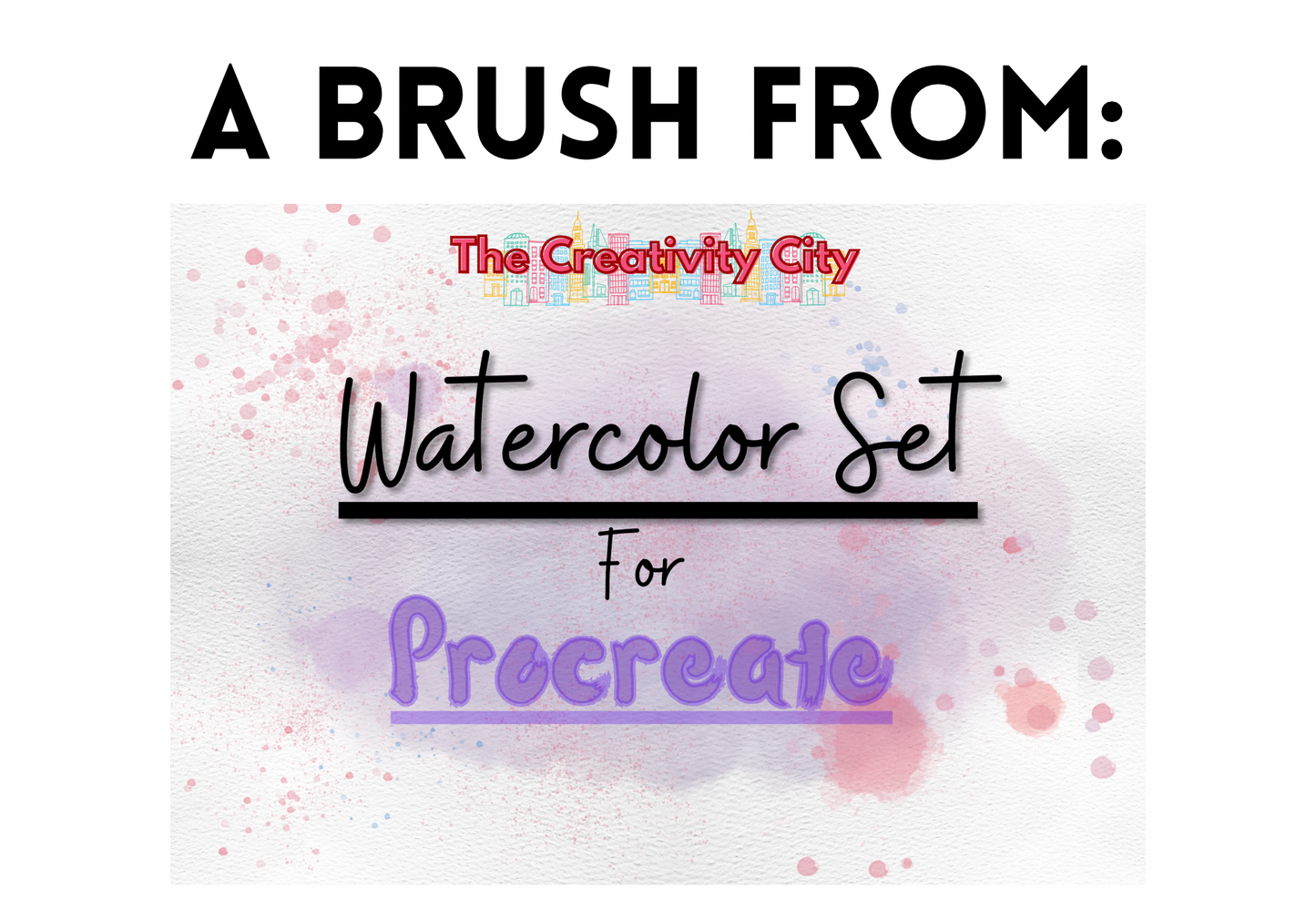 FREE! Streaky Watercolor brush for Procreate