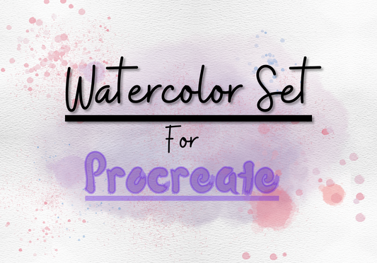 Watercolor set for procreate
