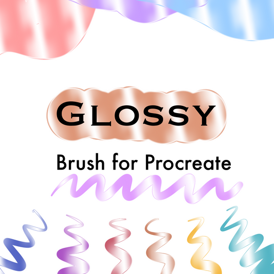 Glossy Brush for Procreate - great for calligraphy and lettering!