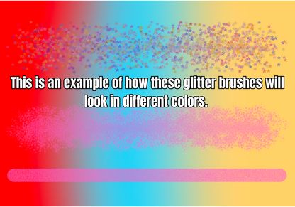 18 Glitter brushes for Procreate
