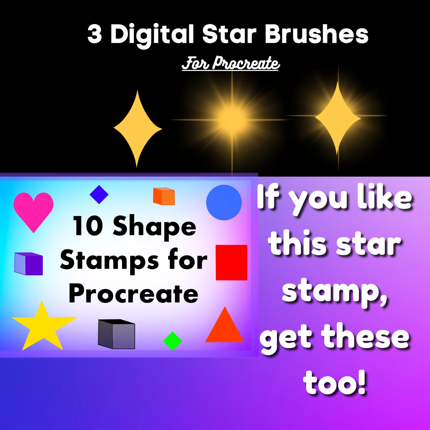 Free Procreate Star Stamp!