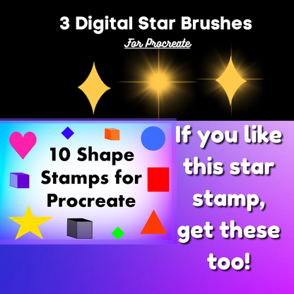 Free Procreate Star Stamp!