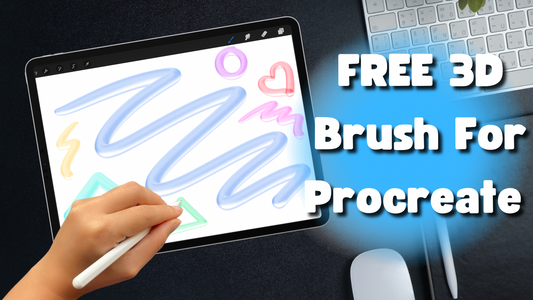 FREE 3D Brush for Procreate - Light