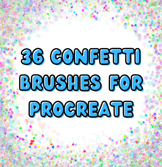 36 Confetti Brushes For Procreate