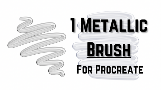 1 Metallic Brush for Procreate - the Metallic Shine Brush