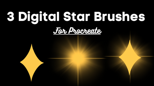 Digital Star brushes set for procreate